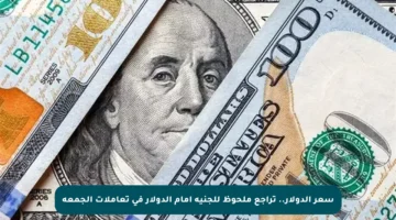 سعر الدولار.. تراجع ملحوظ للجنيه أمام الدولار في تعاملات الجمعة